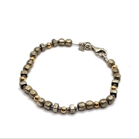 SILPADA Bracelet Jewelry Retired Sterling Silver 14K Gold Filled Bead Bracelet - Picture 12 of 12